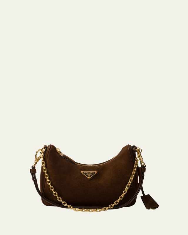 Re-Edition Zip Suede Pouch Shoulder Bag