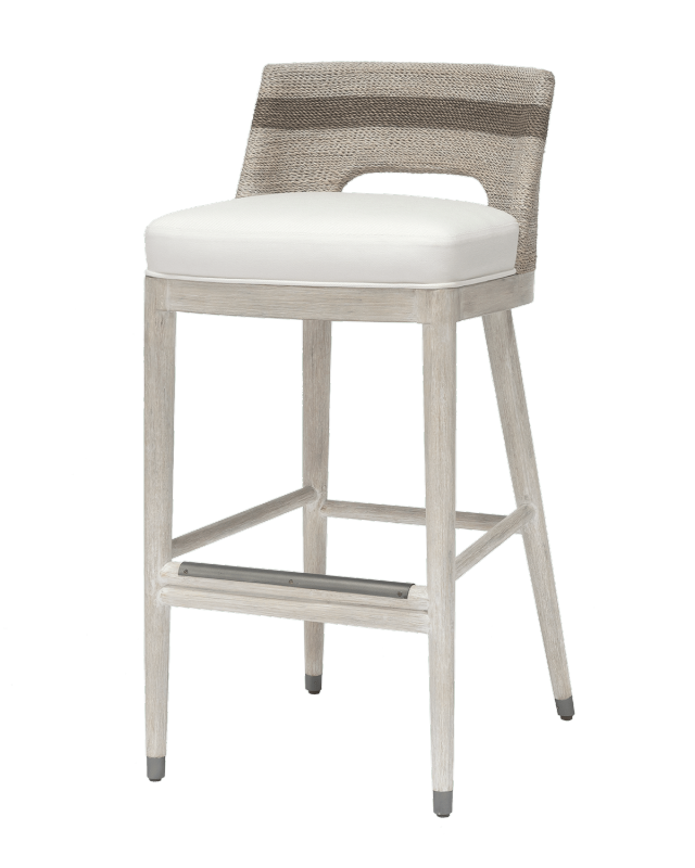 Fritz Fog White Bar Stool