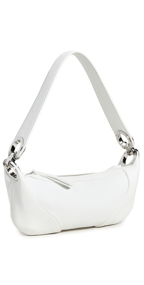 BY FAR Mini Amira Bag White
