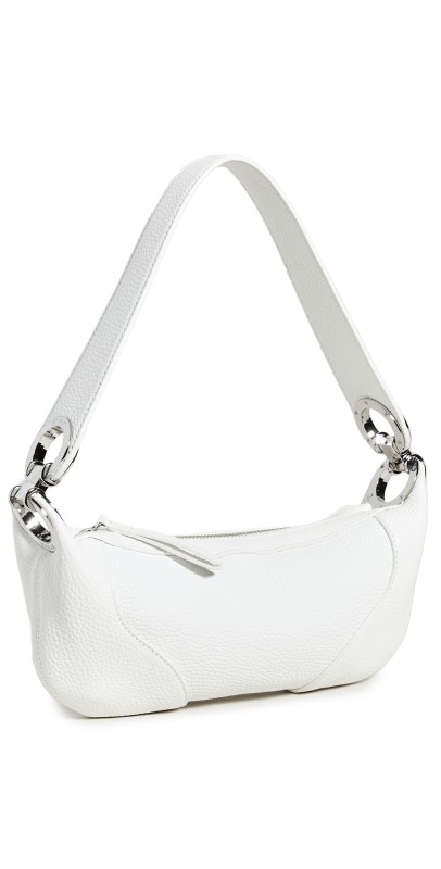 BY FAR Mini Amira Bag White