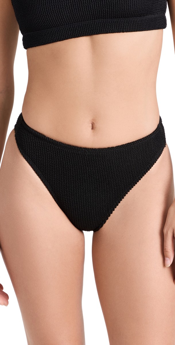 Good American Always Fits Good Waist Cheeky Bottoms Black001