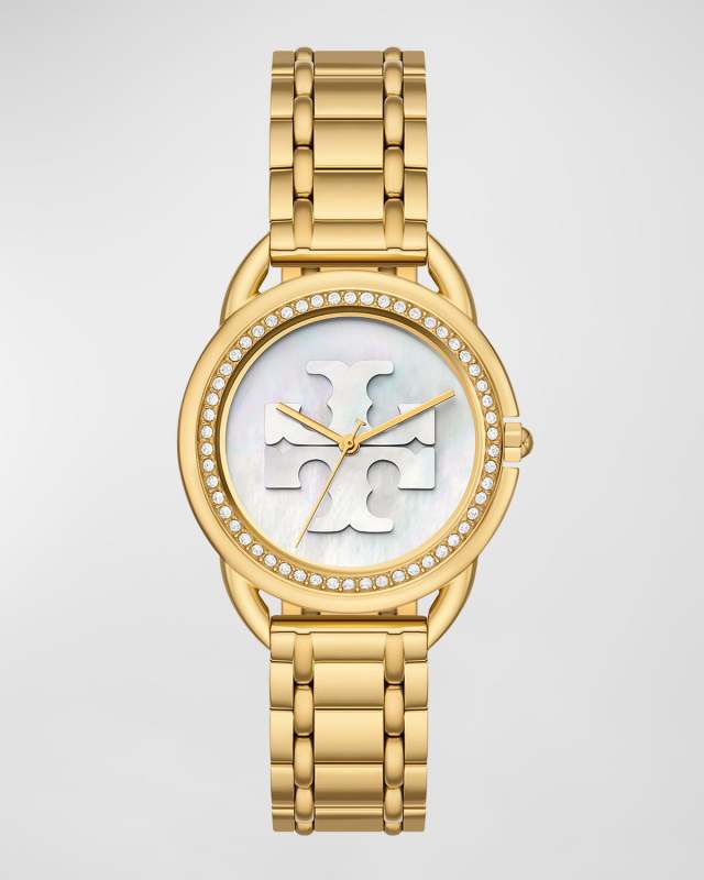 The Miller Gold-Tone Mother-of-Pearl Watch