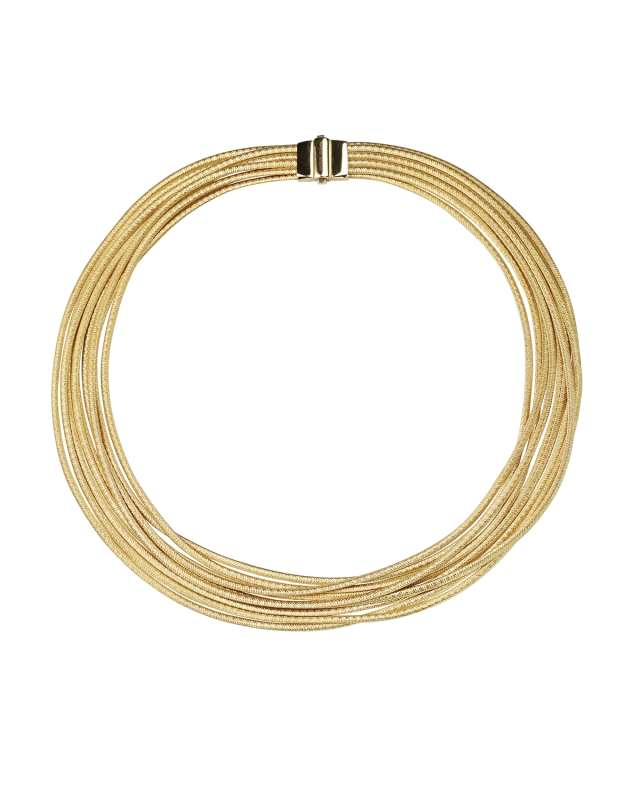 Cairo 18k Gold Nine-Strand Necklace