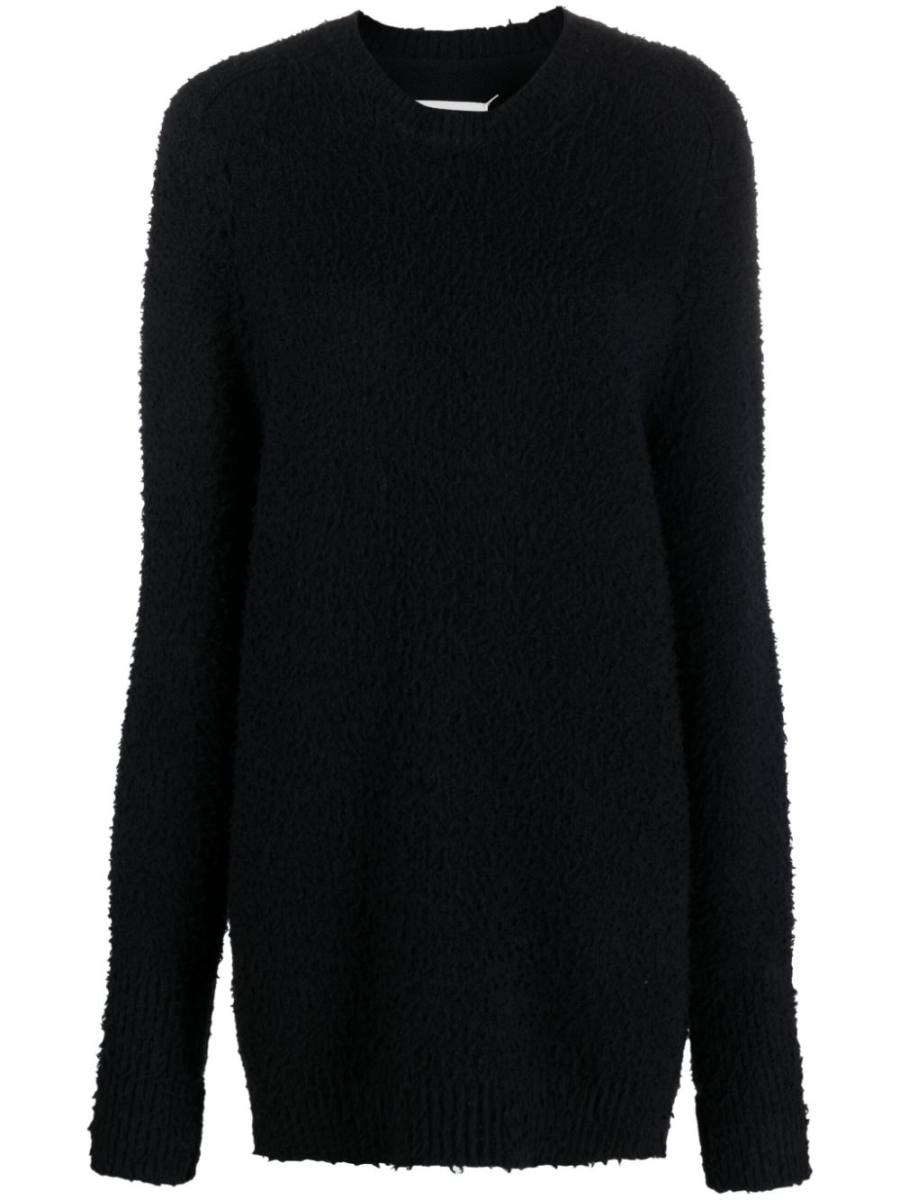 four-stitch brushed jumper