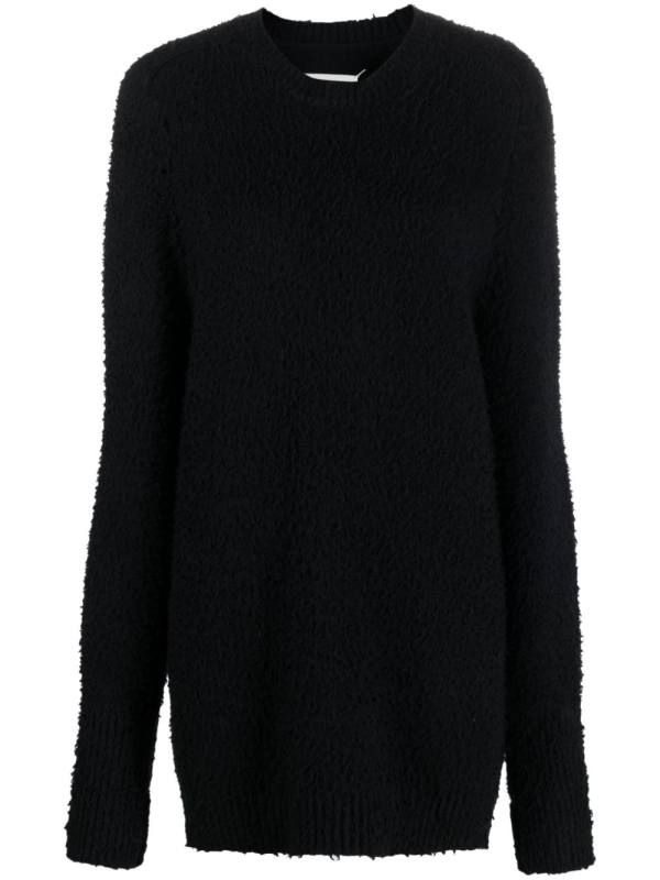 four-stitch brushed jumper
