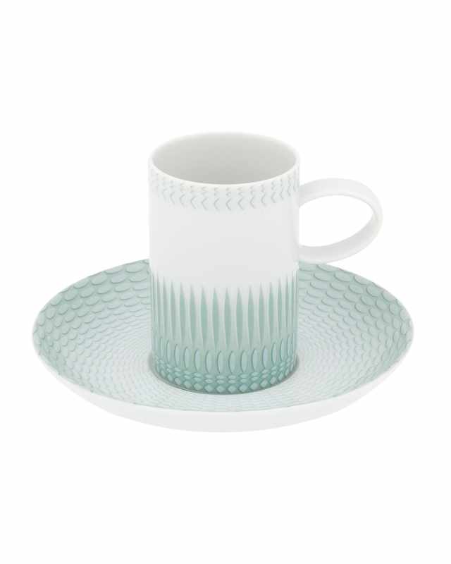 Venezia Espresso/Coffee Cups & Saucers, Set of 4