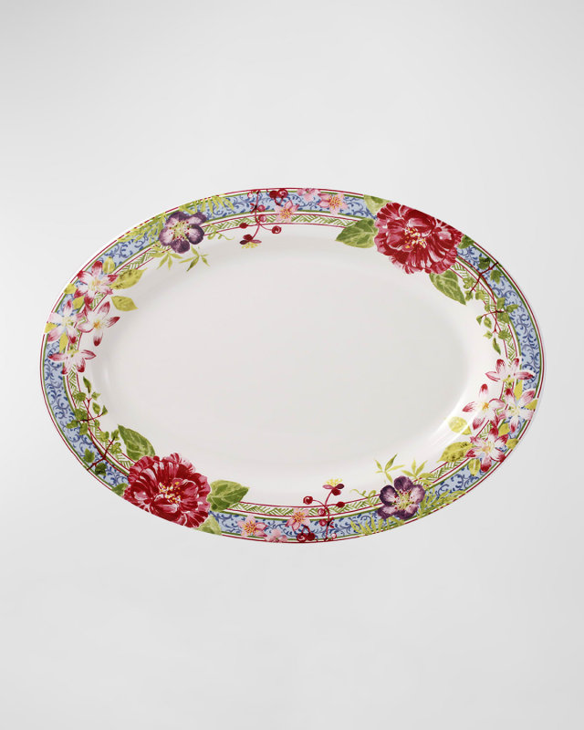 Millefleurs Oval Platter