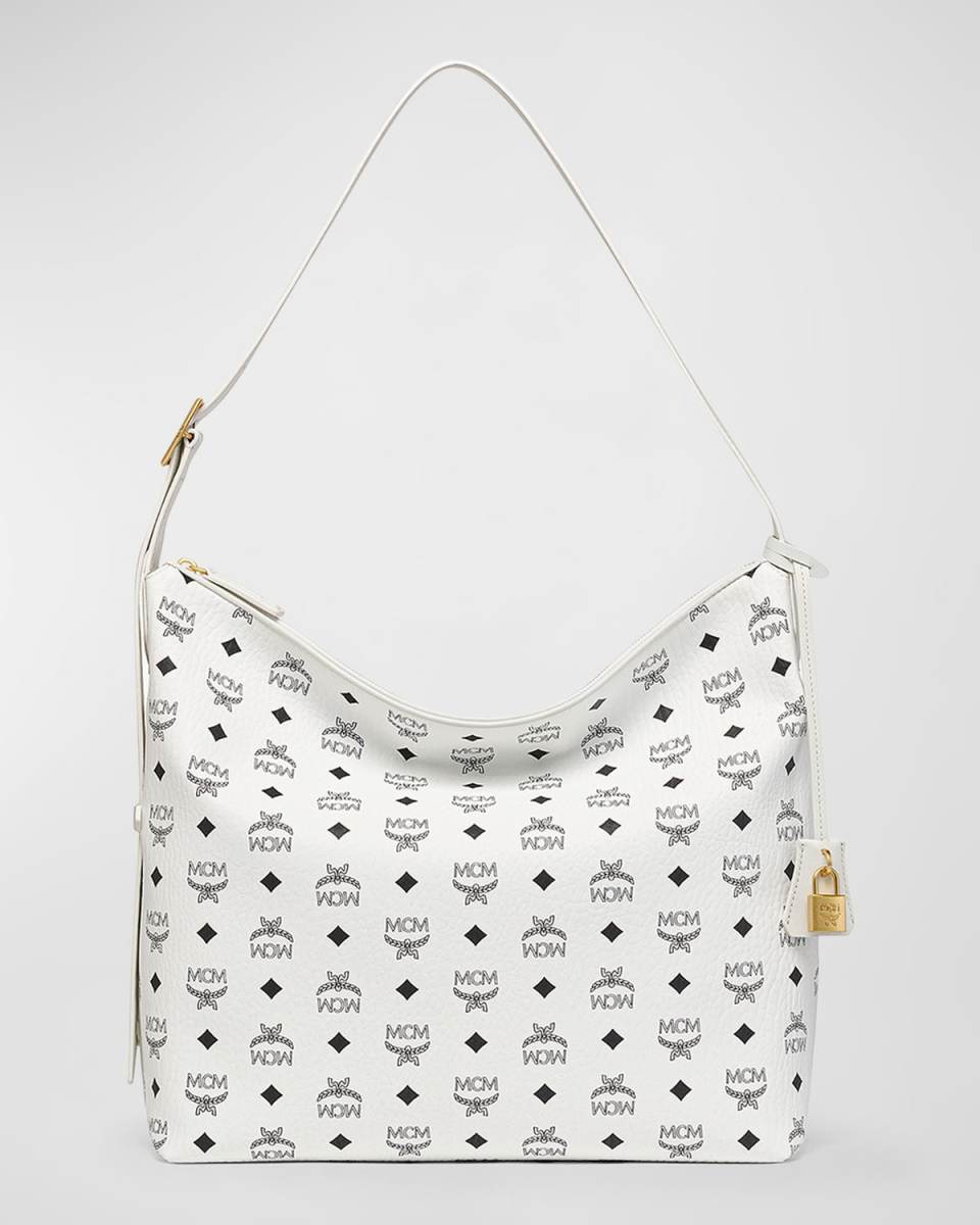 Aren Visetos Monogram Hobo Bag