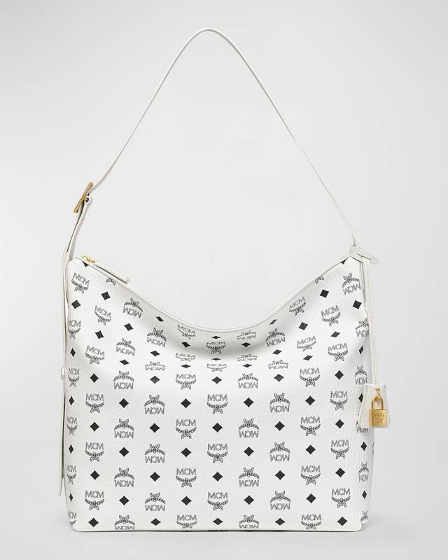 Aren Visetos Monogram Hobo Bag