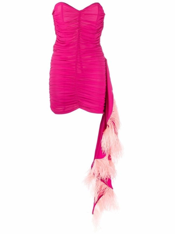 ruched mini dress