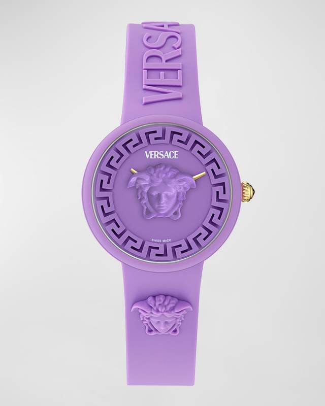 38mm Medusa Pop Watch with Silicone Strap and Matching Case, Purple