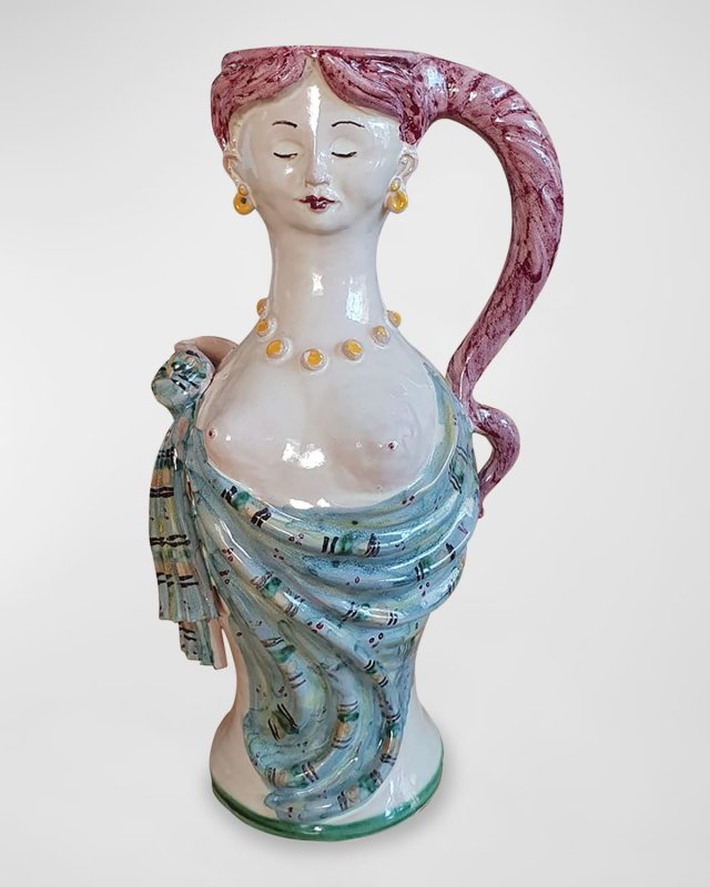 Sculpture Handpainted Jug