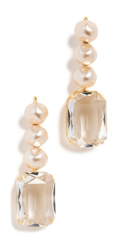 Jennifer Behr Patrizia Earrings Antique Gold