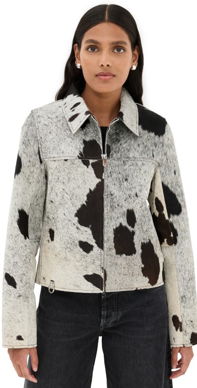 Saks Pottshay Jacket Brown/White Cow