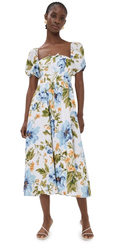 Reformation Marella Linen Dress Botanist