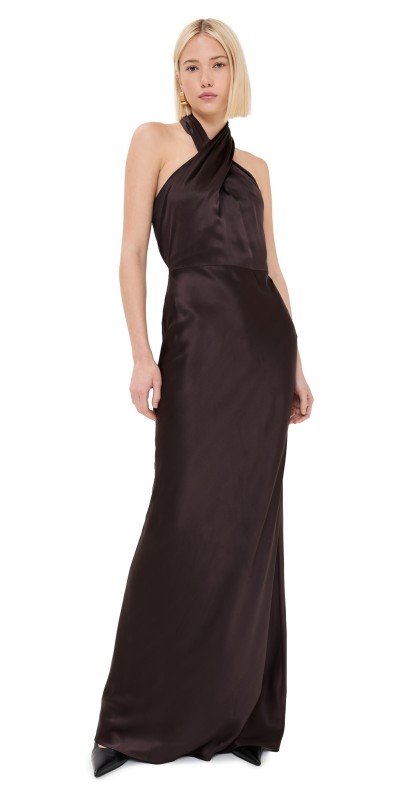 Veronica Beard Alberta Dress Dark Chocolate