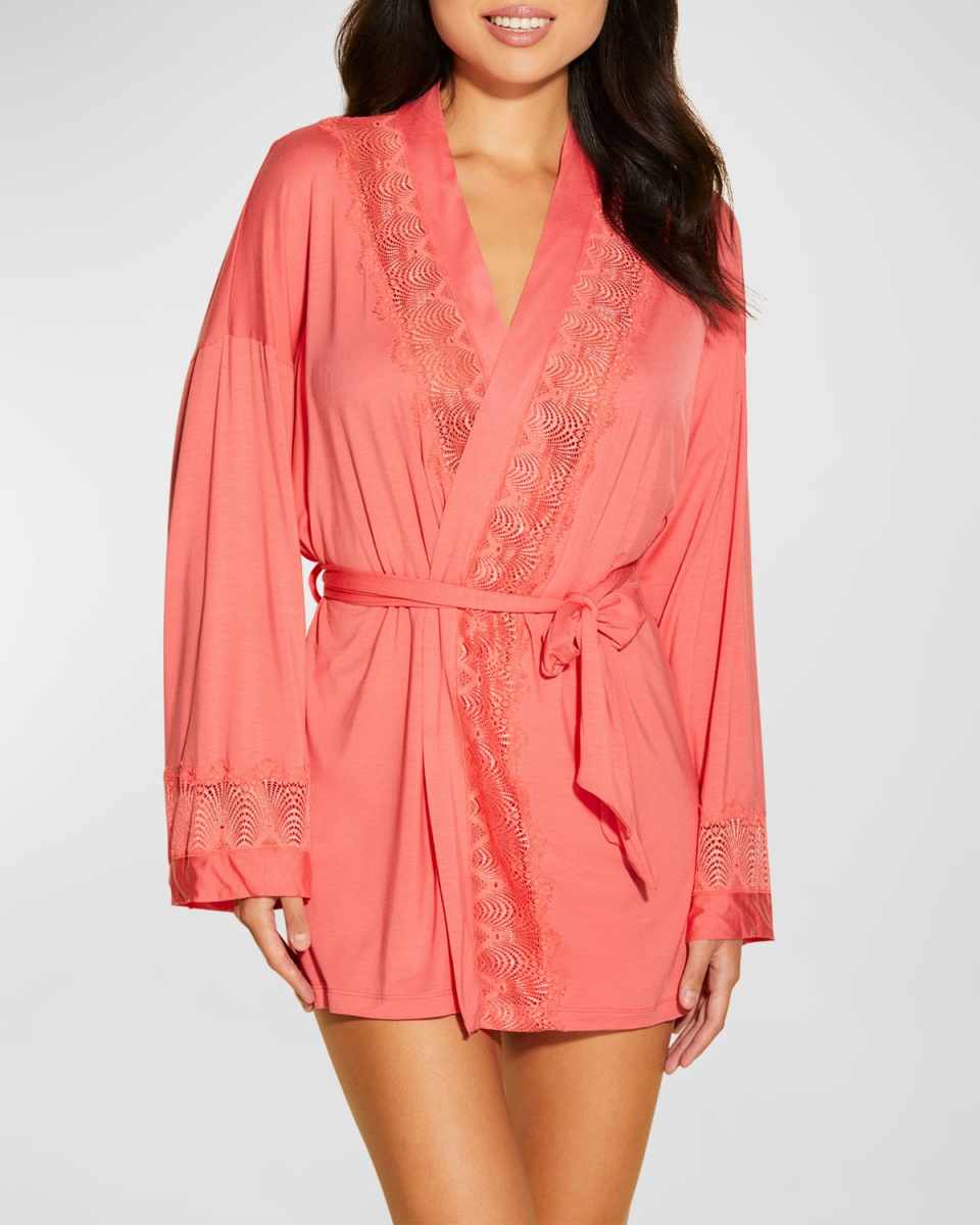 Allure Lace-Trim Robe
