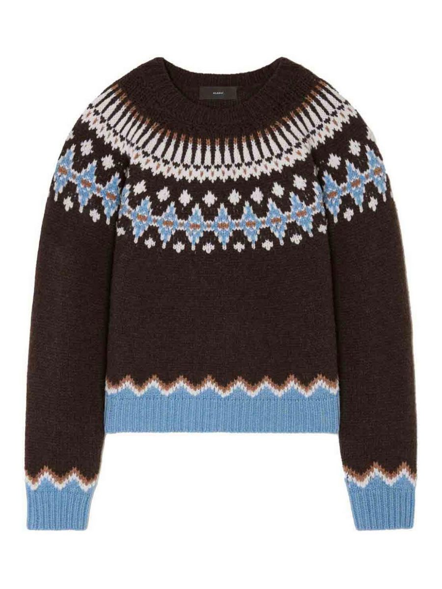 Alanui Pull Col Rond - Marron