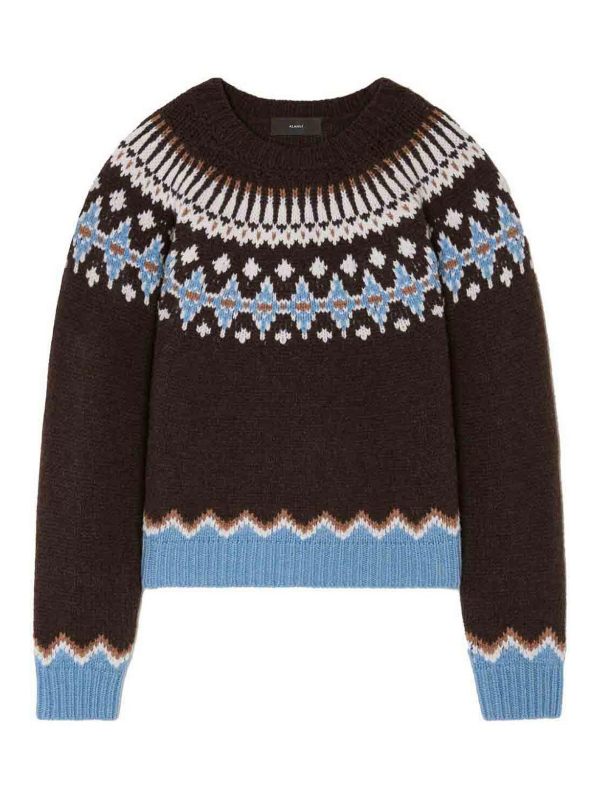 Alanui Pull Col Rond - Marron