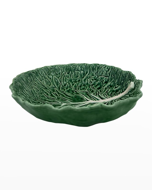 Cabbage 169 oz. Salad Serving Bowl, Green