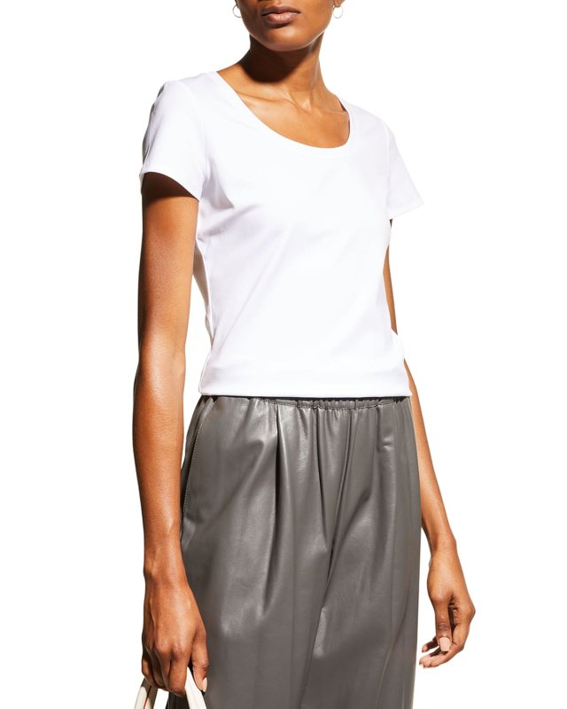 Cotton-Stretch Basic Tee