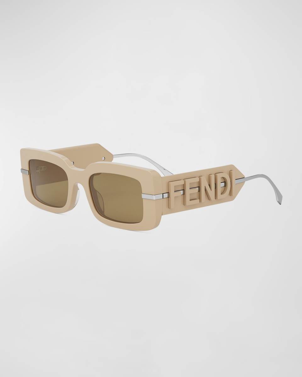 Fendigraphy Acetate Rectangle Sunglasses