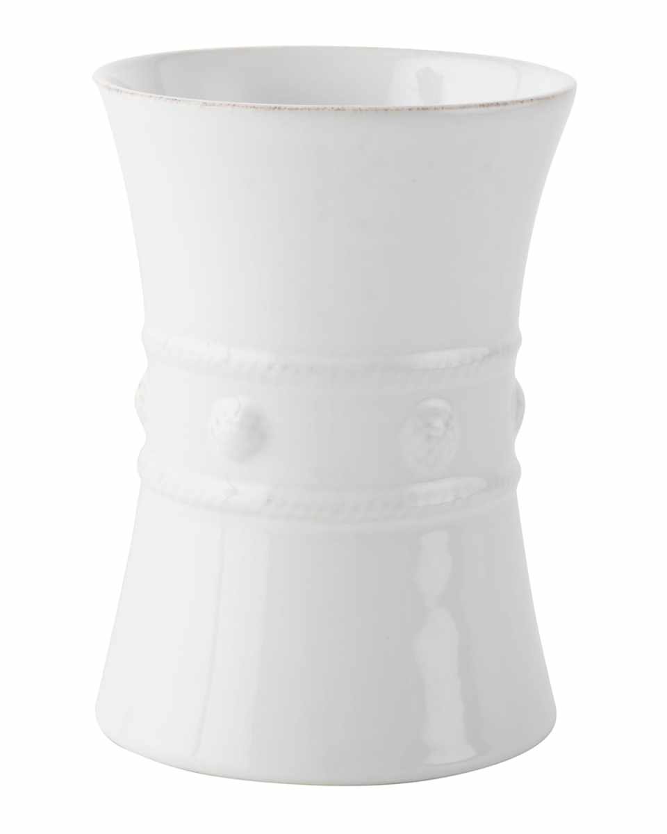 Berry & Thread Utensil Crock/Wine Cooler - Whitewash