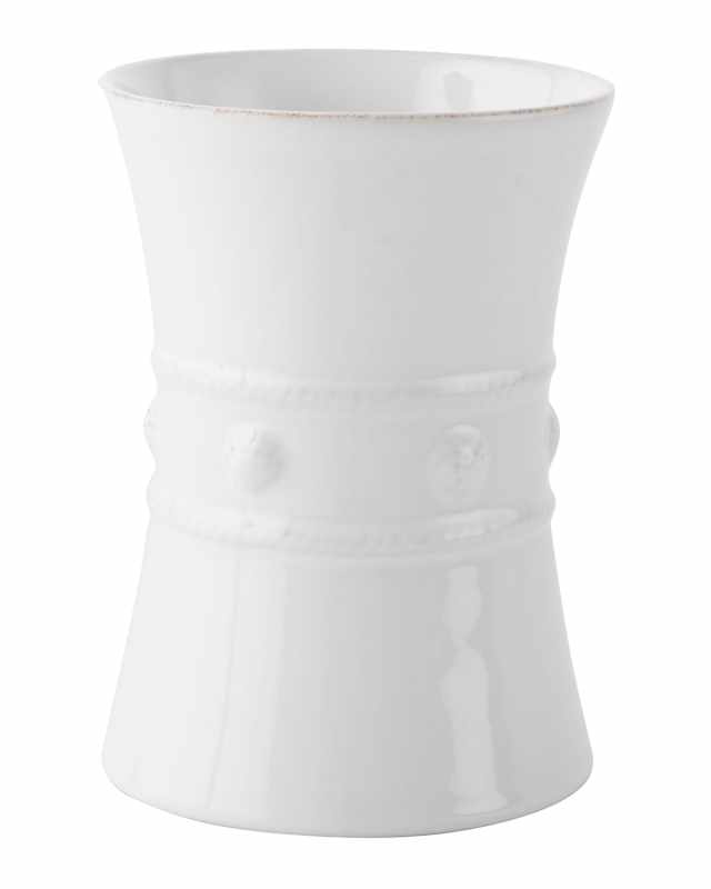 Berry & Thread Utensil Crock/Wine Cooler - Whitewash