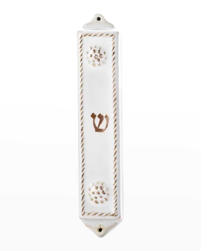 Berry & Thread Mezuzah - Whitewash