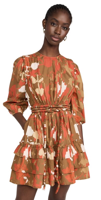 TRUTH Piper Dress Ikat Jungle Red