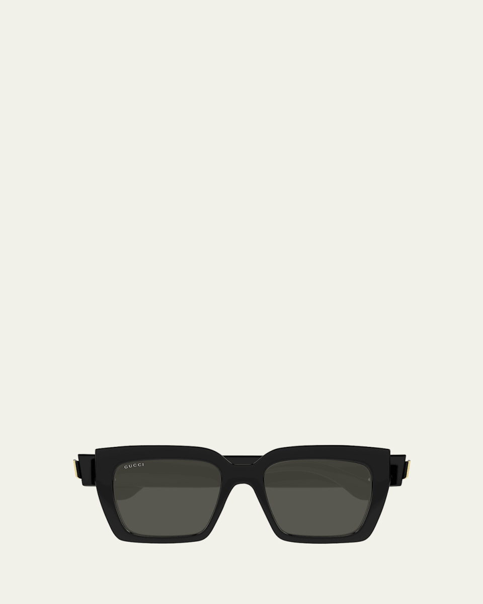 Oversized Plastic Cat-Eye Sunglasses