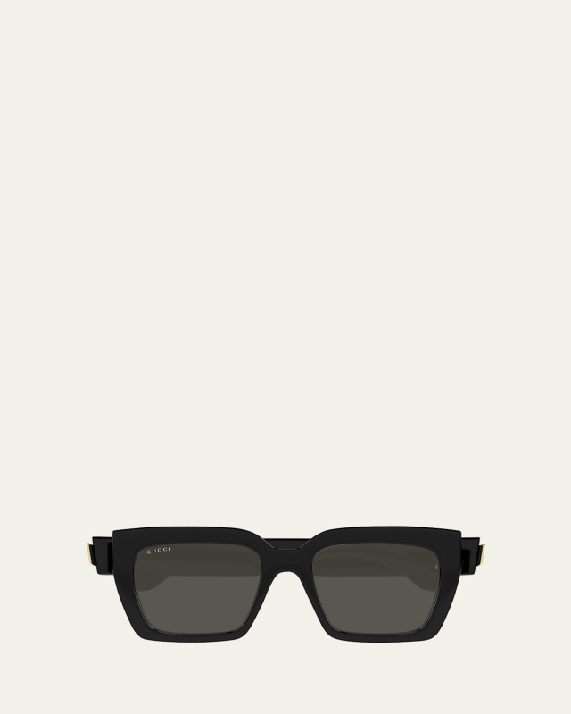 Oversized Plastic Cat-Eye Sunglasses