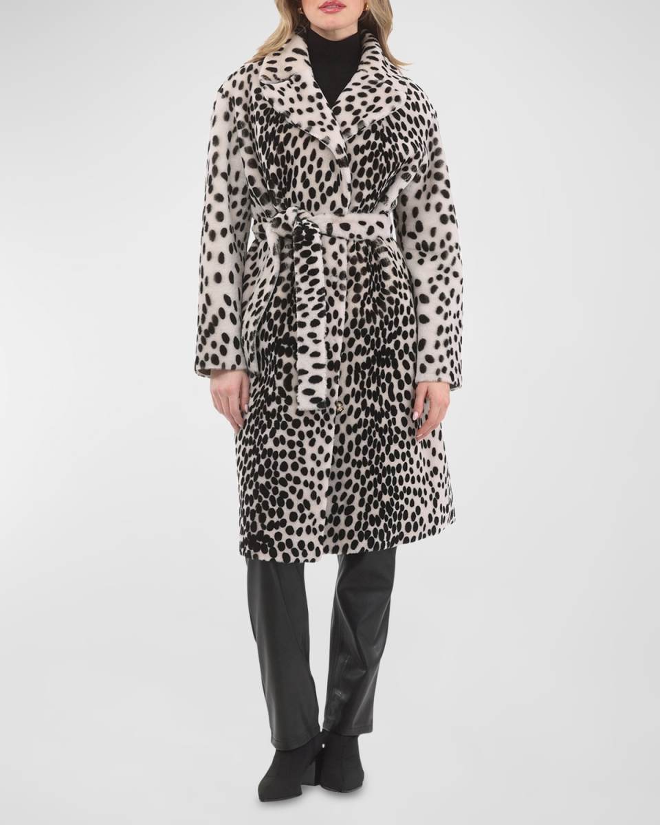 Reversible Lamb Shearling Belted Short Coat