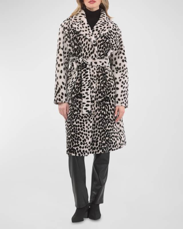Reversible Lamb Shearling Belted Short Coat