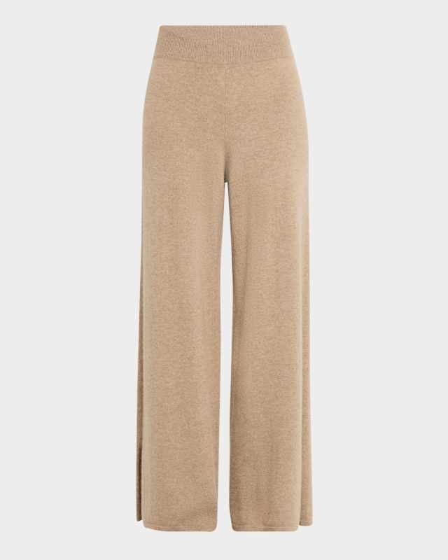 Marlo Split-Hem Cashmere Trousers