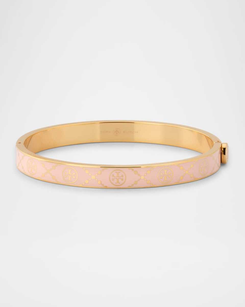 T Monogram Hinge Bracelet, Whit