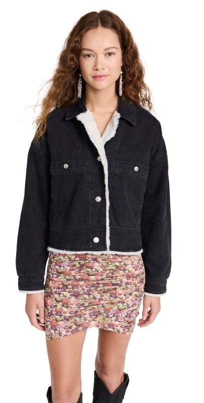 Isabel Marant Paoleta Denim Jacket Black