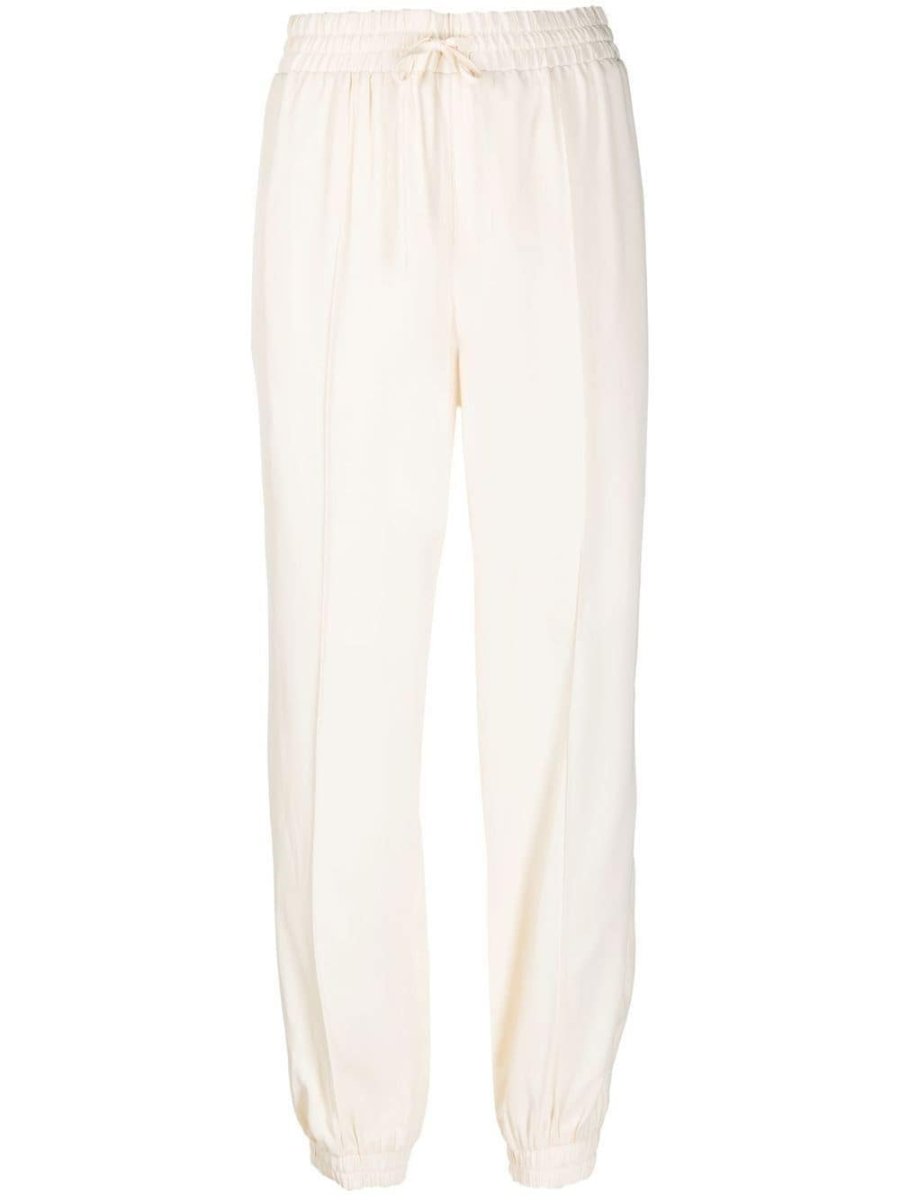 drawstring tapered trousers