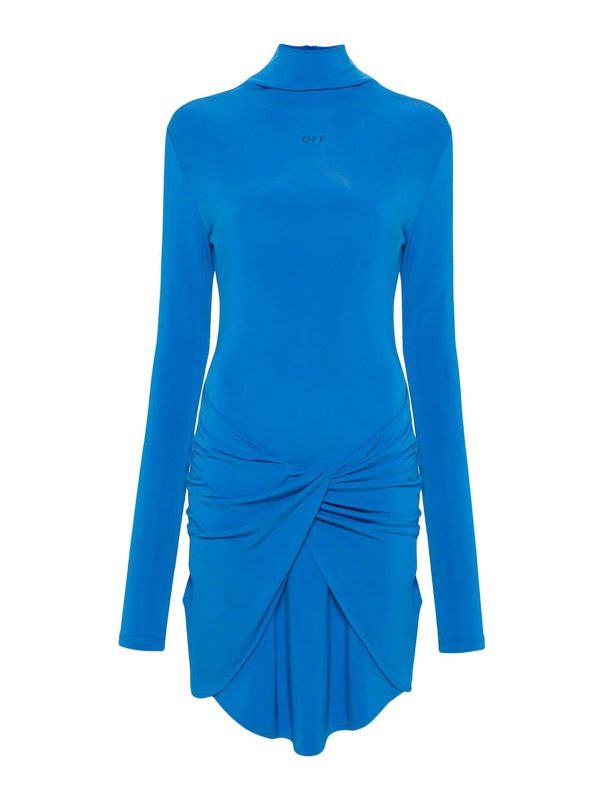 Off-White Robe Courte - Bleu Clair