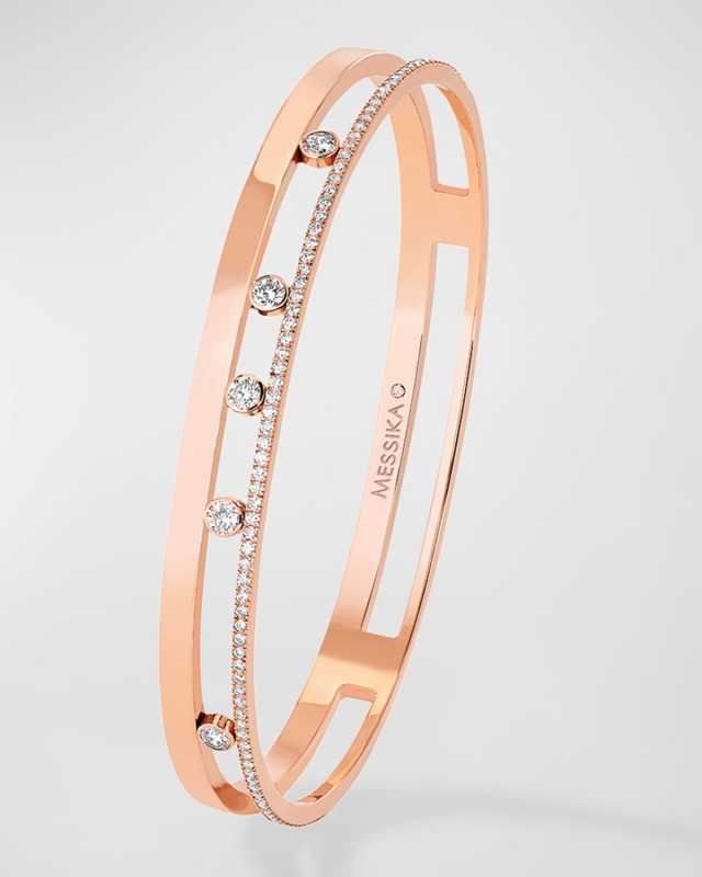 MOVE ROMANE 18K ROSE GOLD DIAMOND BRACELET