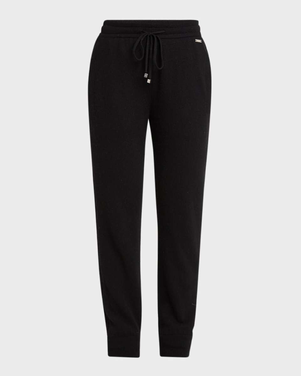 Side-Striped Cashmere Slim-Leg Joggers