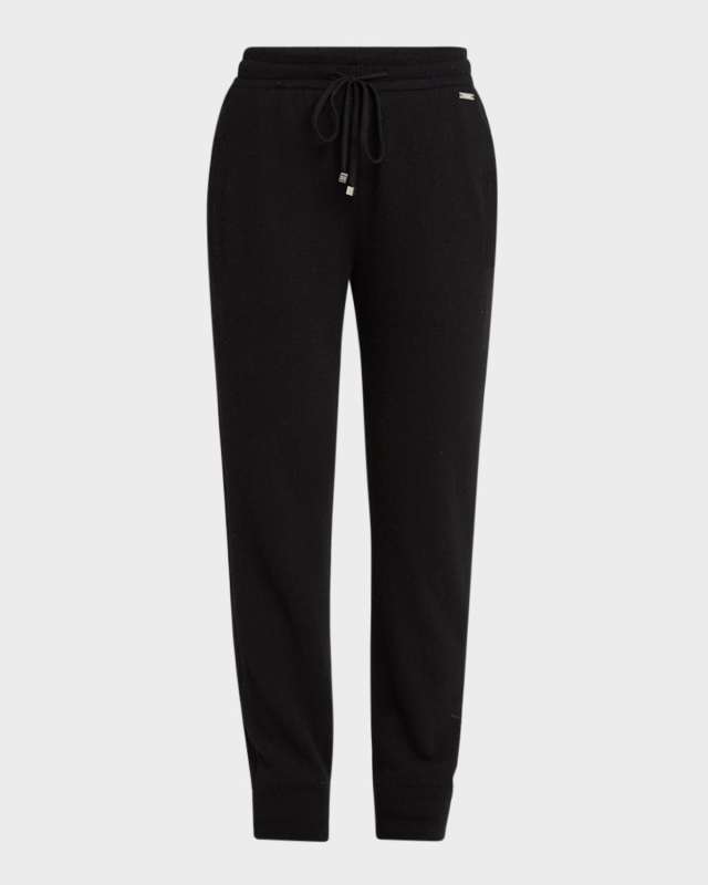 Side-Striped Cashmere Slim-Leg Joggers