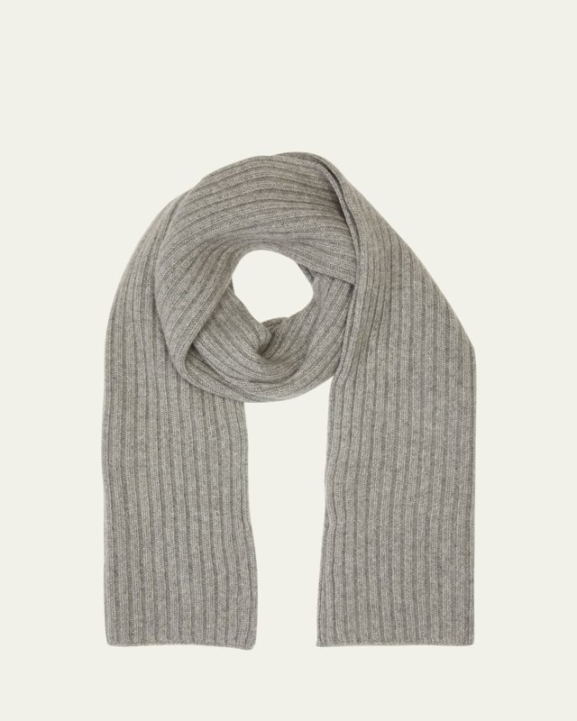 Ribbed Cashmere Scarf