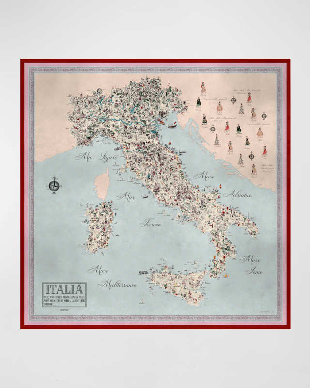 Italy Cashmere-Blend Scarf