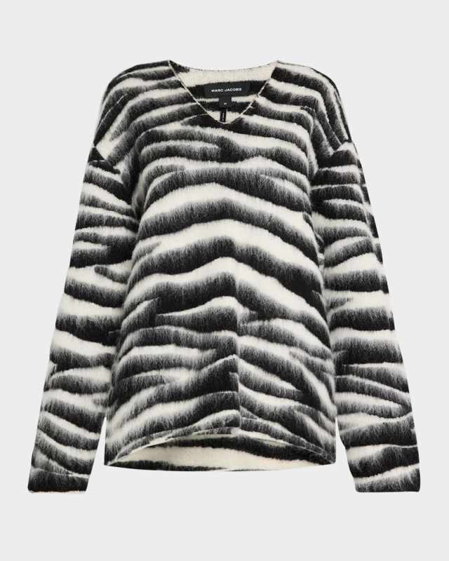 Brushed Zebra Sweater