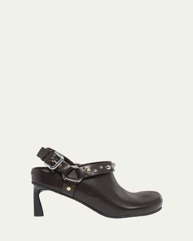 Elyse Vegan Harness Slingback Clog Pumps