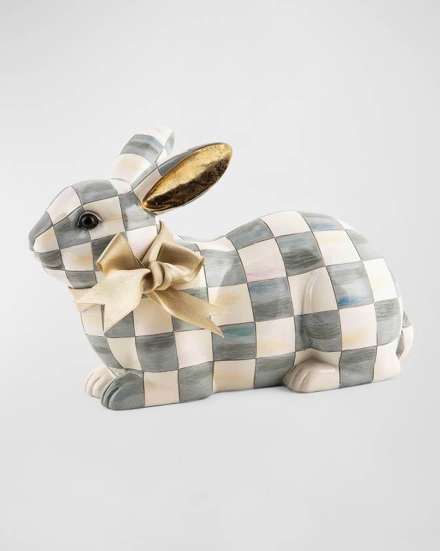 Sterling Check Resting Bunny