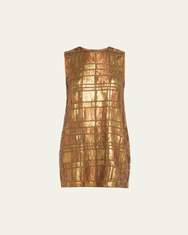 Emani Sequined Mini Shift Dress