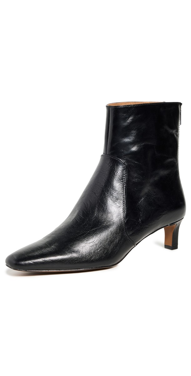 Madewell Dimes Kitten Heel Boots True Black