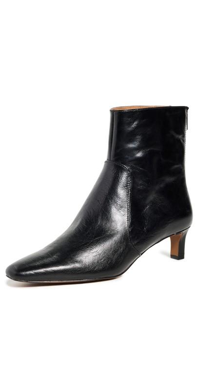 Madewell Dimes Kitten Heel Boots True Black